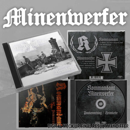 KOMMANDANT - Split CD vs MINENWERFER "Heimkehr" [PRE-ORDER]