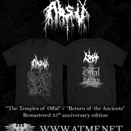 ABSU - Return of the Ancients / the Temples of Offal T-Shirt [PRE-ORDER]